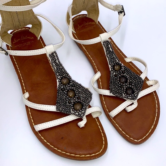 Sam Edelman for American Eagle Beaded Gladiator Sandals Size 8 - Picture 14 of 14